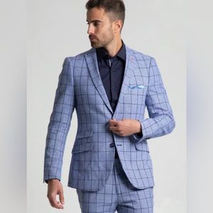 Navy/Light Blue Suit